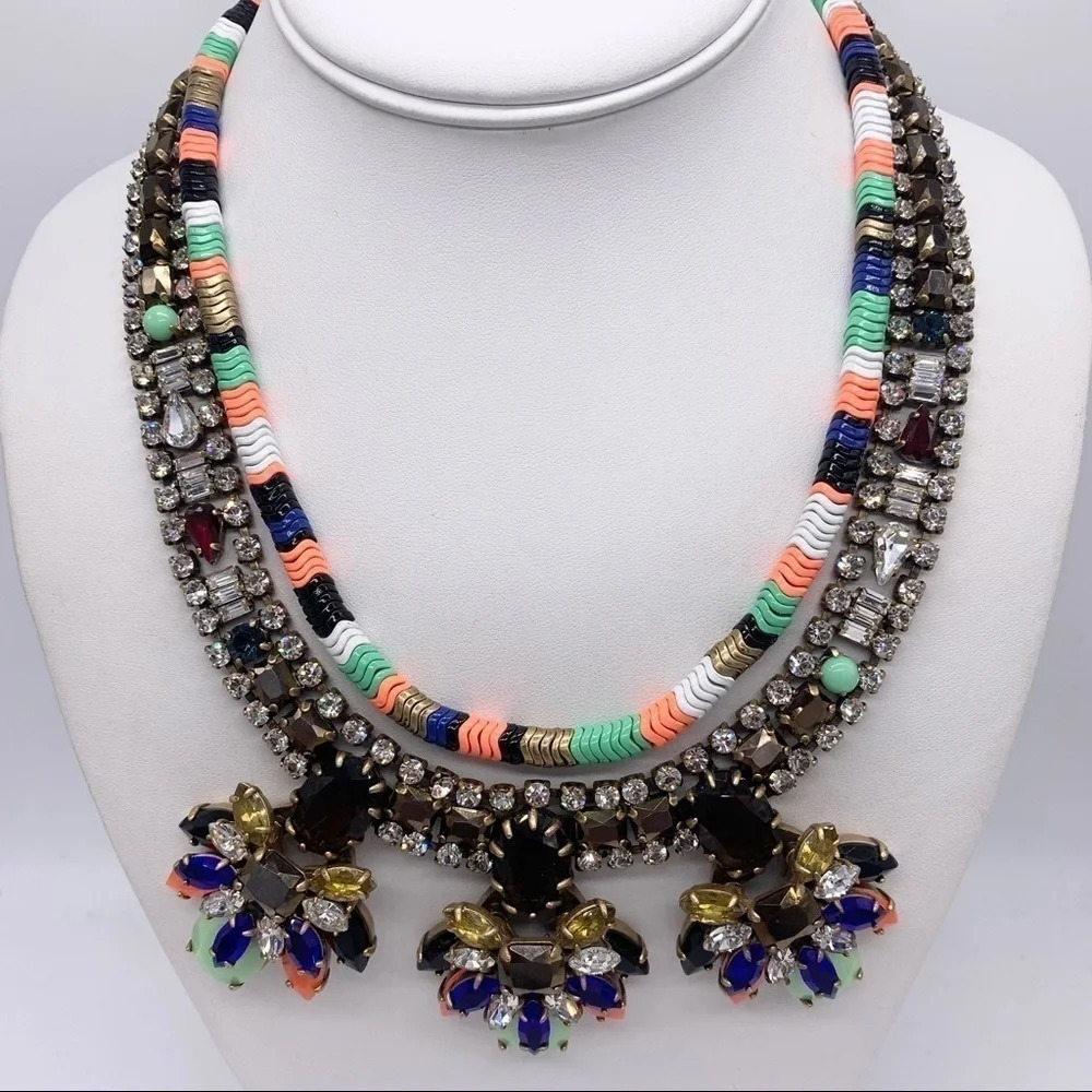 J. Crew Stone Burst Necklace NWT